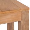 Mesa Consola De Madera Teca Maciza Acabado Natural 110x35x76 Cm Vidaxl