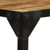 Mesa De Centro De Madera Maciza De Mango Rugosa Y Acero 110 Cm Vidaxl