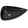 Lavabo De Cerámica Triangular Negro 645x455x115 Mm Vidaxl