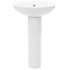 Lavabo De Pie De Cerámica Blanco 520x440x190 Mm Vidaxl