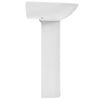 Lavabo De Pie De Cerámica Blanco 520x440x190 Mm Vidaxl