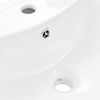 Lavabo De Pie De Cerámica Blanco 520x440x190 Mm Vidaxl