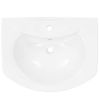 Lavabo De Pie De Cerámica Blanco 650x520x200 Mm Vidaxl