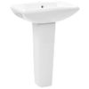 Lavabo De Pie De Cerámica Blanco 580x470x200 Mm Vidaxl