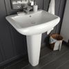 Lavabo De Pie De Cerámica Blanco 580x470x200 Mm Vidaxl