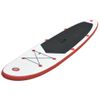 Juego De Tabla De Paddle Surf Hinchable Rojo Y Blanco Vidaxl