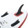 Juego De Tabla De Paddle Surf Hinchable Rojo Y Blanco Vidaxl