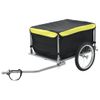 Remolque Para Bicicletas Negro Y Amarillo 65 Kg Vidaxl