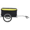 Remolque Para Bicicletas Negro Y Amarillo 65 Kg Vidaxl