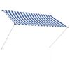 Toldo Retráctil 200x150 Cm Azul Y Blanco Vidaxl