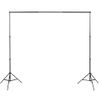 Kit Estudio 3 Telones Fondo Algodón Estructura Ajustable 3x3 M Vidaxl