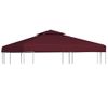 Toldo De Cenador 2 Niveles 310 G/m² 3x3 M Burdeos Vidaxl