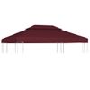 Toldo De Cenador 2 Niveles 310 G/m² 4x3 M Burdeos Vidaxl