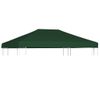 Toldo De Cenador 310 G/m² 4x3 M Verde Vidaxl