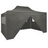 Carpa Pleglable Pop-up Con 4 Paredes 3x4,5 M Gris Antracita Vidaxl