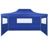 Carpa Pleglable Con 3 Paredes 3x4,5 M Azul Vidaxl