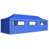 Carpa Plegable Pop-up Con 8 Paredes Laterales 3x9 M Azul Vidaxl