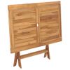 Mesa Plegable De Jardín Madera Maciza De Teca 120x70x75 Cm Vidaxl