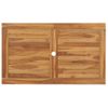 Mesa Plegable De Jardín Madera Maciza De Teca 120x70x75 Cm Vidaxl