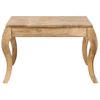 Mesa De Centro De Madera De Mango Maciza 116x66x41 Cm Vidaxl