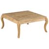 Mesa De Centro De Madera De Mango Maciza 80x80x40 Cm Vidaxl