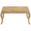 Mesa De Centro De Madera De Mango Maciza 80x80x40 Cm Vidaxl