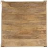 Mesa De Centro De Madera De Mango Maciza 80x80x40 Cm Vidaxl