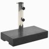 Base De Sombrilla De Granito Rectangular Negro 25 Kg Vidaxl