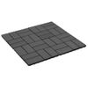 Baldosas Para Porche De Wpc 30x30 Cm 1 M² Negro 11 Unidades Vidaxl