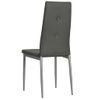 Sillas Comedor 6 Unidades Cuero Artificial Gris Vidaxl