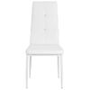 Sillas Comedor 6 Unidades Cuero Artificial Blanco Vidaxl