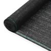 Toldo Para Pista De Tenis Hdpe 1,2x50 M Negro Vidaxl