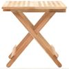 Mesa Auxiliar Plegable De Madera Maciza De Nogal 50x50x49 Cm Vidaxl