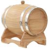 Barril De Vino Con Grifo Madera De Pino Maciza 12 L Vidaxl