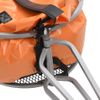 Remolque De Bicicleta Para Equipaje Con Bolsa Naranja Y Negro Vidaxl