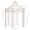 Pérgola De Jardín Marrón Antiguo 3 M Hierro Vidaxl