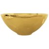 Lavabo 32,5x14 Cm Cerámica Dorado Vidaxl