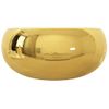 Lavabo 40x15 Cm Cerámica Dorado Vidaxl