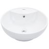 Lavabo Con Rebosadero 46,5x18 Cm Cerámica Blanco Vidaxl