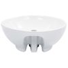 Lavabo Con Rebosadero 46,5x18 Cm Cerámica Blanco Vidaxl