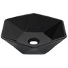 Lavabo 41x36,5x12 Cm Cerámica Negro Vidaxl