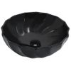 Lavabo 46x17 Cm Cerámica Negro Vidaxl