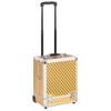 Maletín Trolley De Maquillaje Aluminio Dorado 35x29x45 Cm Vidaxl