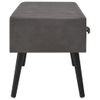 Mesa De Centro De Cuero Sintético Gris 80x40x46 Cm Vidaxl