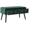 Mesa De Centro De Terciopelo Verde 80x40x46 Cm Vidaxl