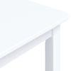 Mesa De Comedor De Madera Maciza De Caucho Blanco 114x71x75 Cm Vidaxl