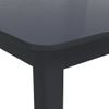 Mesa De Comedor De Madera Maciza De Caucho Negro 114x71x75 Cm Vidaxl