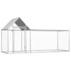 Gallinero Acero Galvanizado 3x1x1,5 M Vidaxl