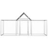 Gallinero Acero Galvanizado 3x1x1,5 M Vidaxl