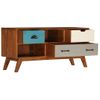 Mueble Para Tv Con 3 Cajones Madera Maciza Acacia 110x35x50 Cm Vidaxl